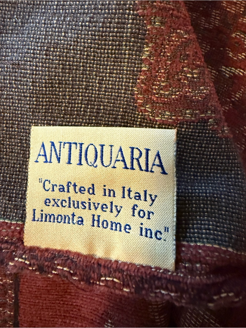 Antiquaria Throw Made In Italy For Limonta Home Inc Cotton Tapestry 50“ By 68 “ - Picture 5 of 6